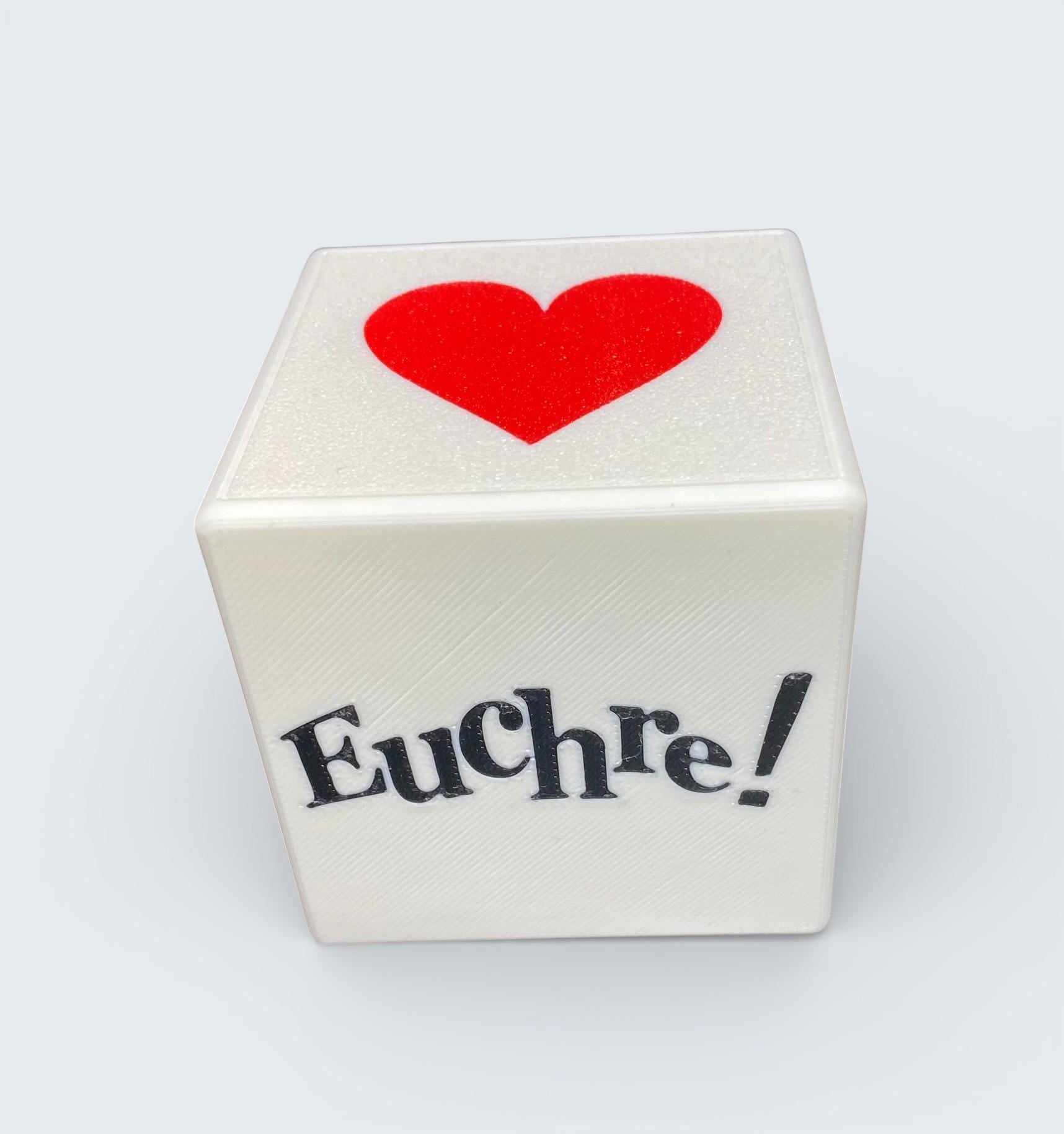 Euchre Cube - Trump and Dealer Tracker