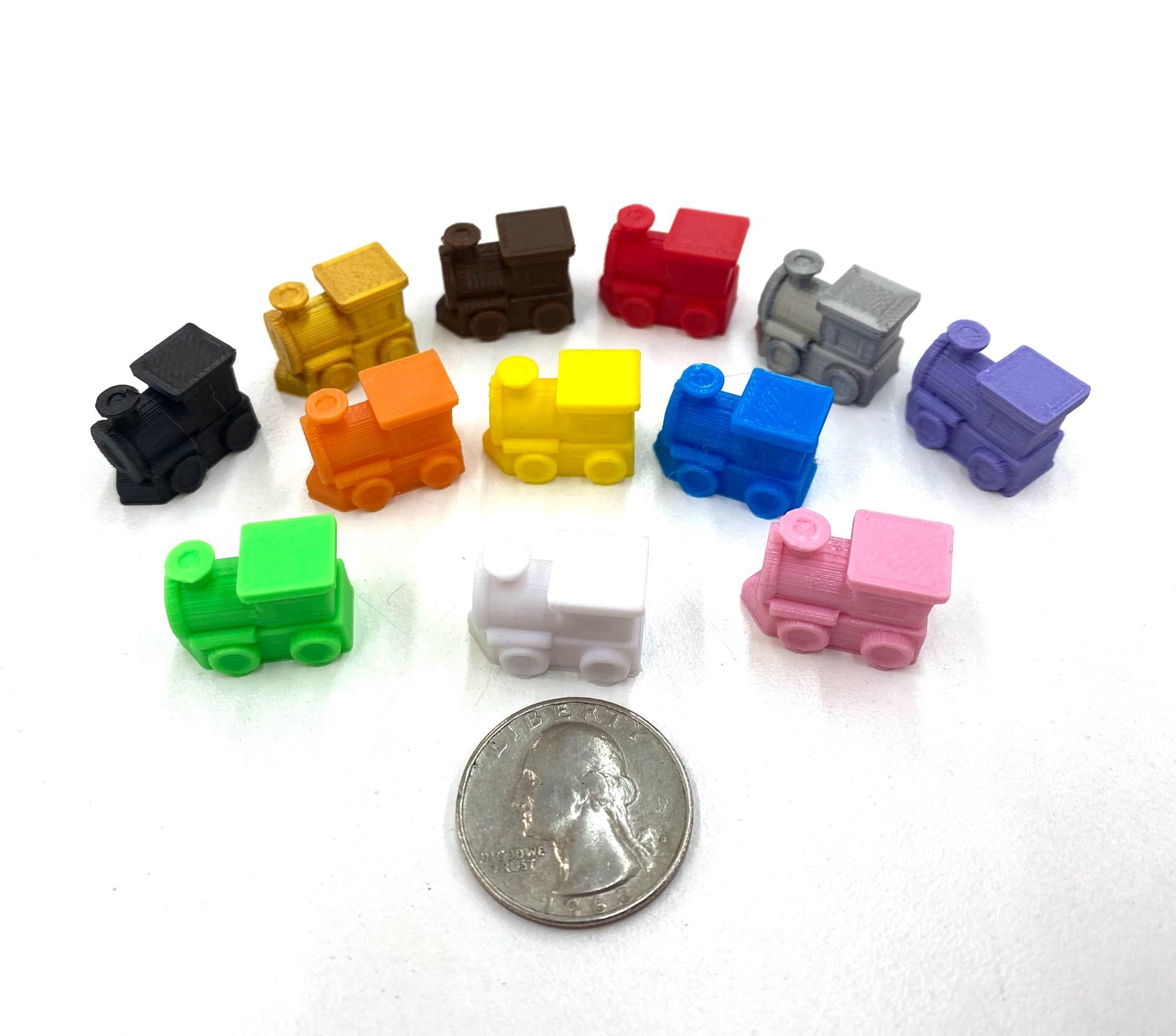 Mexican Train Game Tokens - Set of 12 trains - 3D printed