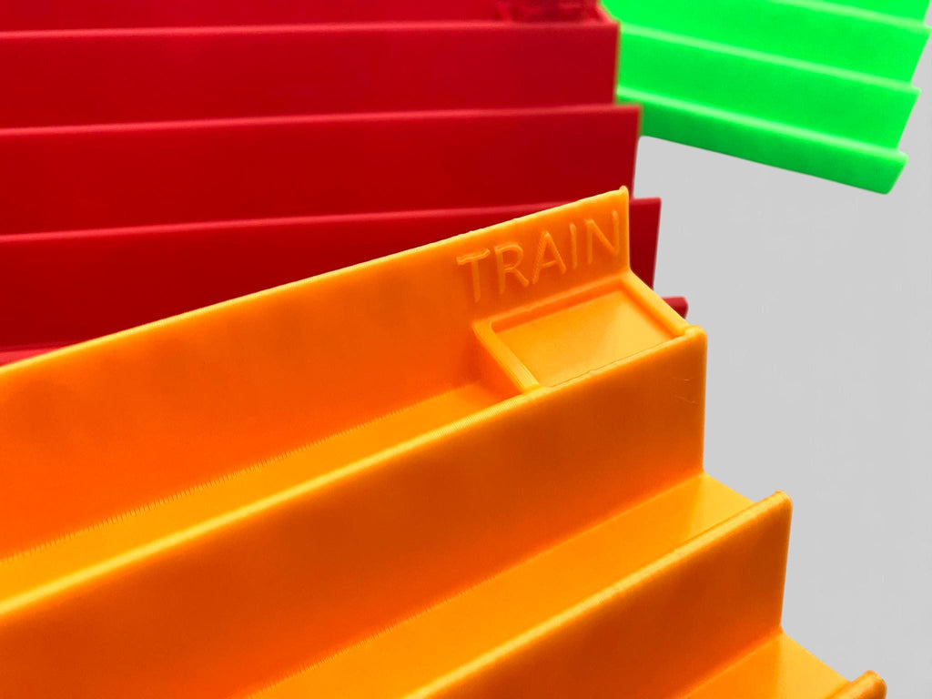Mexican Train Domino Rack - Stackable, with Train Token