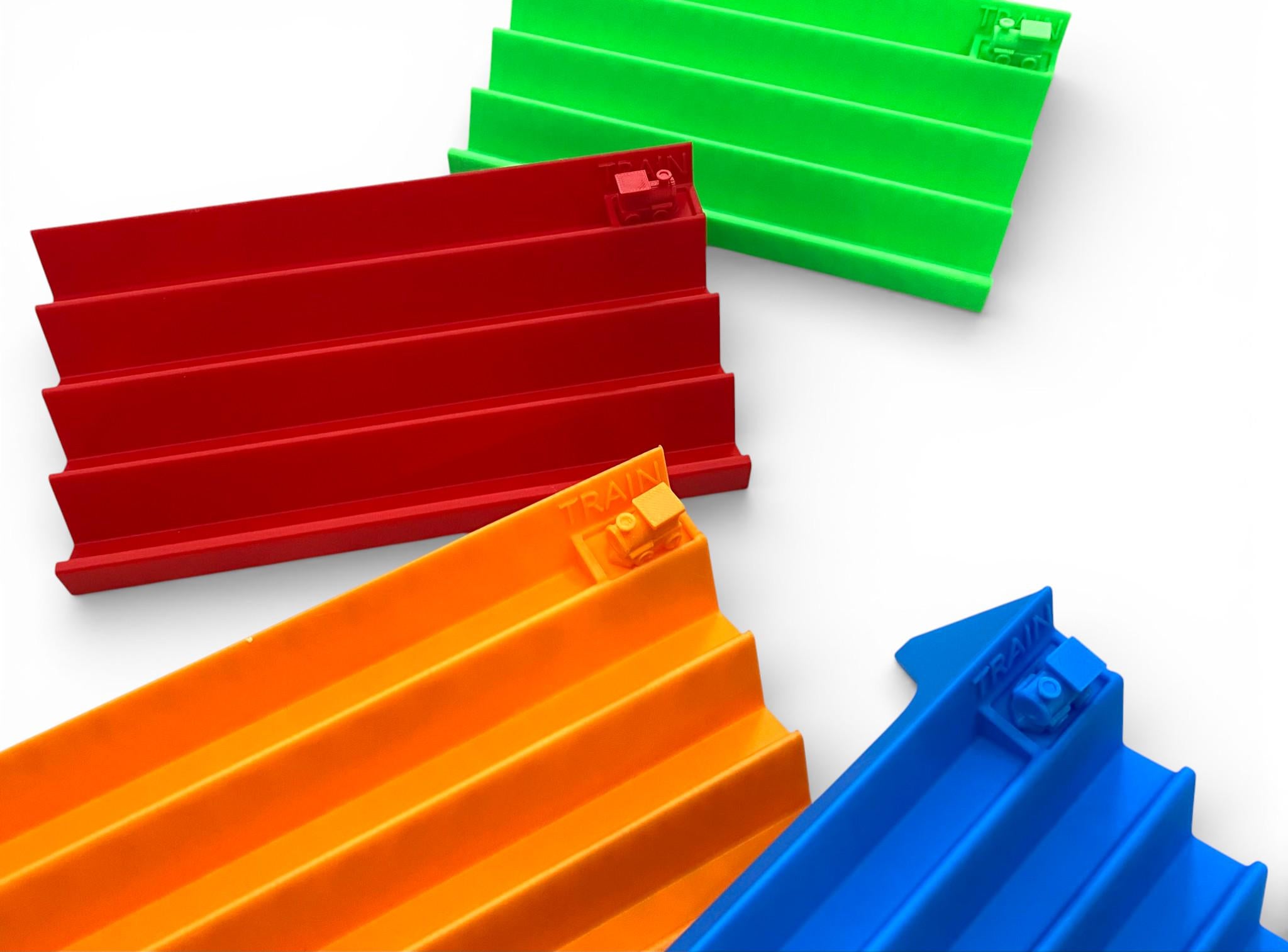 Mexican Train Domino Rack - Stackable, with Train Token