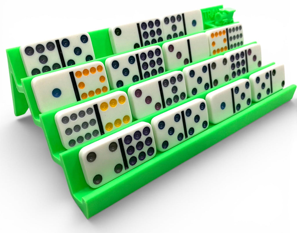 Mexican Train Domino Rack - Stackable, with Train Token