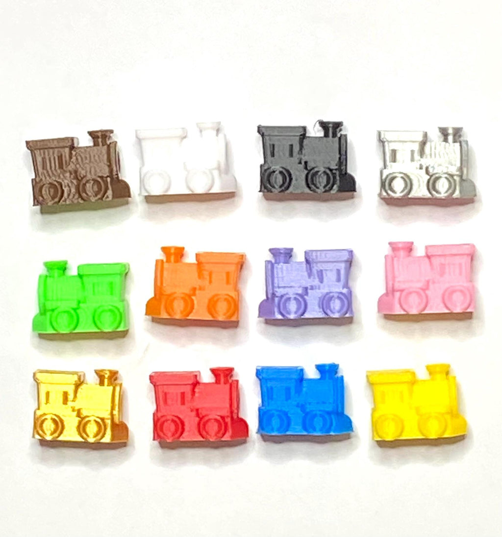 Mexican Train Game Tokens - Set of 12 trains - 3D printed